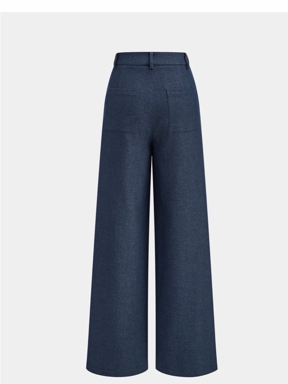 Commense Navy Trousers with Gold Button Accent - Picture 2 of 12